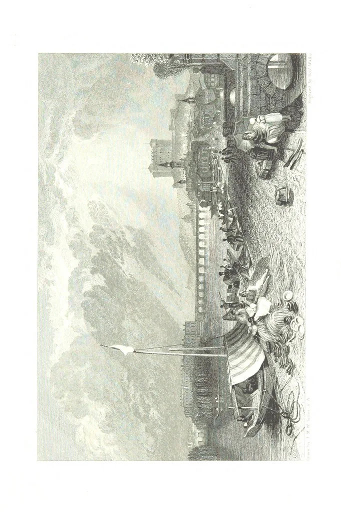 An illustration from Turner's Rivers of France, with an introduction by John Ruskin. A series of ... steel engravings, ... described by L. Ritchie. With a biography of the artists by A. A. Watts, 1887, leaf 133