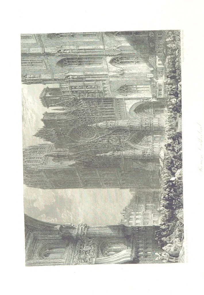 An illustration from Turner's Rivers of France, with an introduction by John Ruskin. A series of ... steel engravings, ... described by L. Ritchie. With a biography of the artists by A. A. Watts, 1887, leaf 294