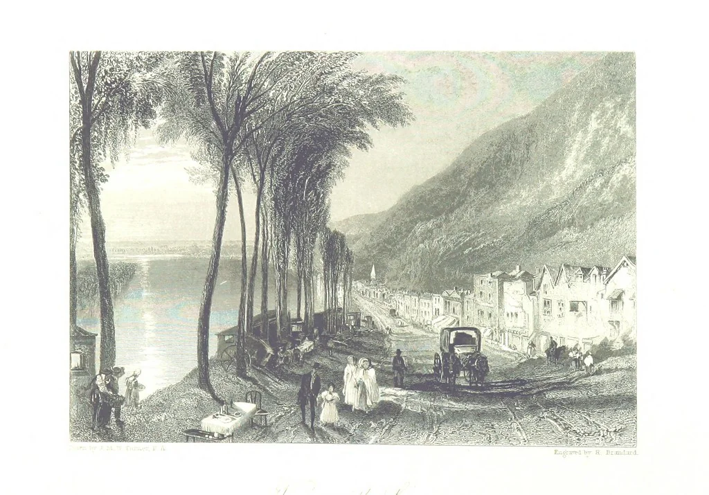An illustration from Turner's Rivers of France, with an introduction by John Ruskin. A series of ... steel engravings, ... described by L. Ritchie. With a biography of the artists by A. A. Watts, 1887, leaf 406