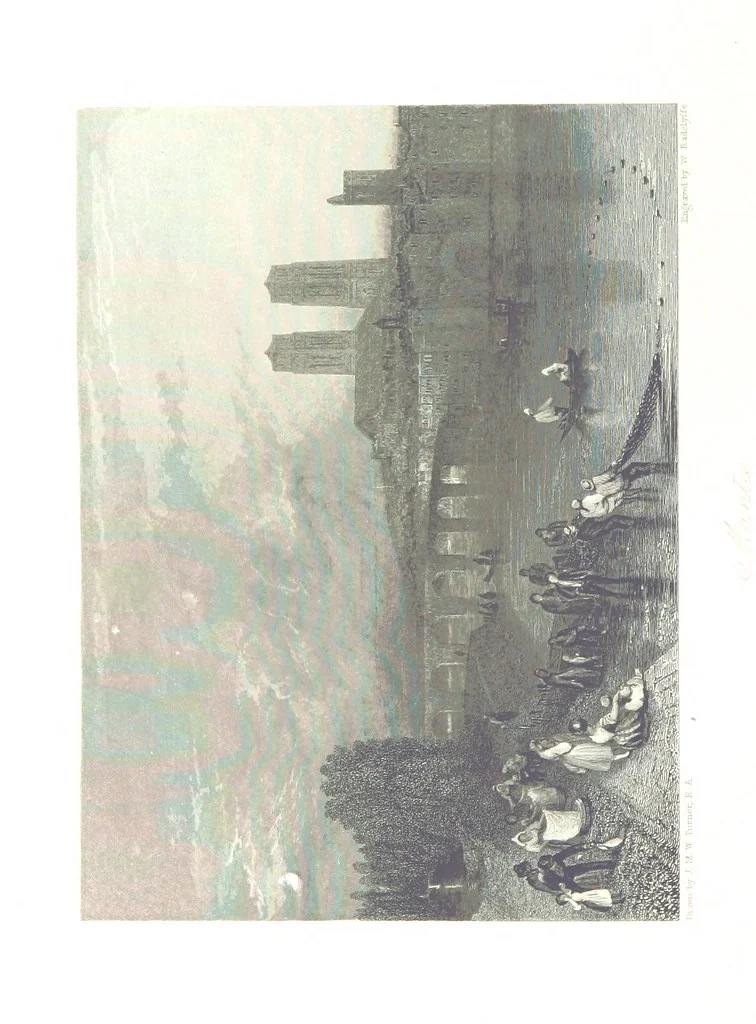 An illustration from Turner's Rivers of France, with an introduction by John Ruskin. A series of ... steel engravings, ... described by L. Ritchie. With a biography of the artists by A. A. Watts, 1887, leaf 414