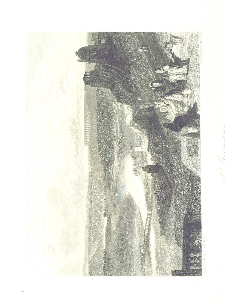 An illustration from Turner's Rivers of France, with an introduction by John Ruskin. A series of ... steel engravings, ... described by L. Ritchie. With a biography of the artists by A. A. Watts, 1887, leaf 436