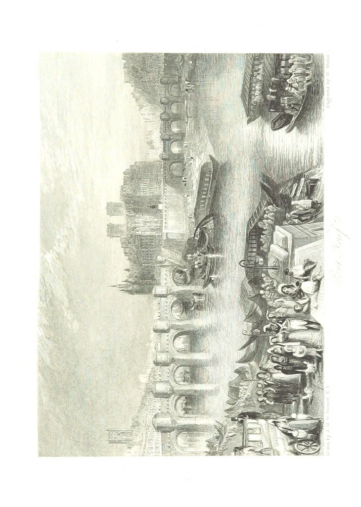 An illustration from Turner's Rivers of France, with an introduction by John Ruskin. A series of ... steel engravings, ... described by L. Ritchie. With a biography of the artists by A. A. Watts, 1887, leaf 475