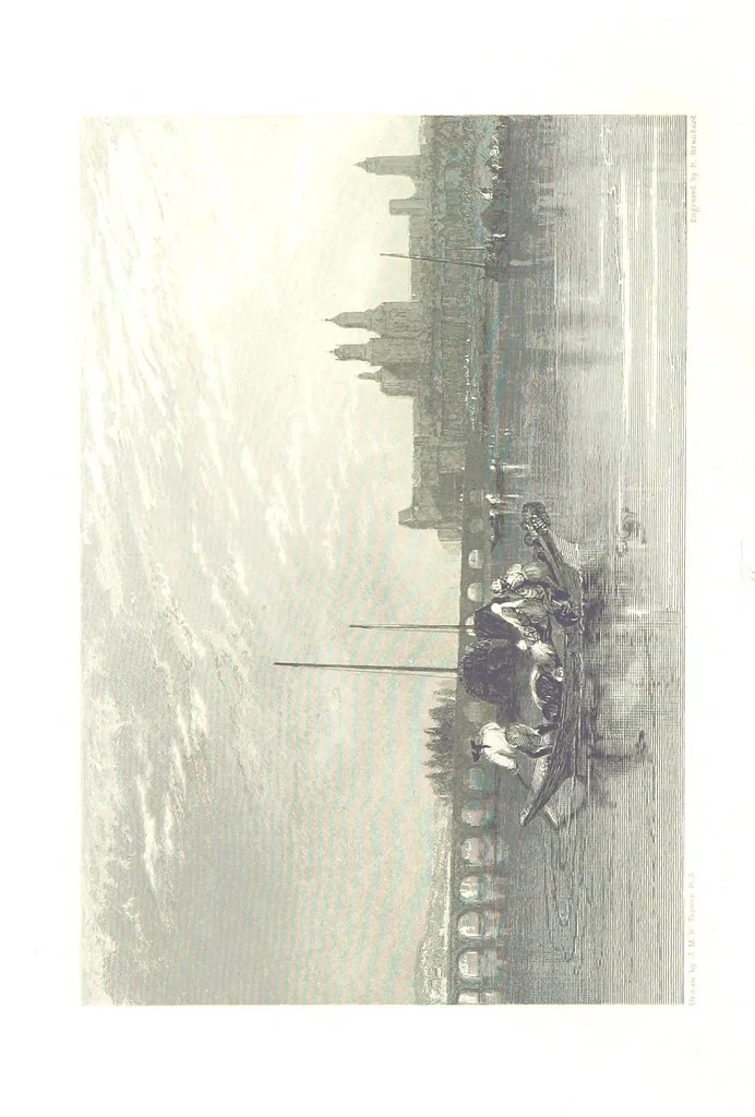An illustration from Turner's Rivers of France, with an introduction by John Ruskin. A series of ... steel engravings, ... described by L. Ritchie. With a biography of the artists by A. A. Watts, 1887, leaf 8
