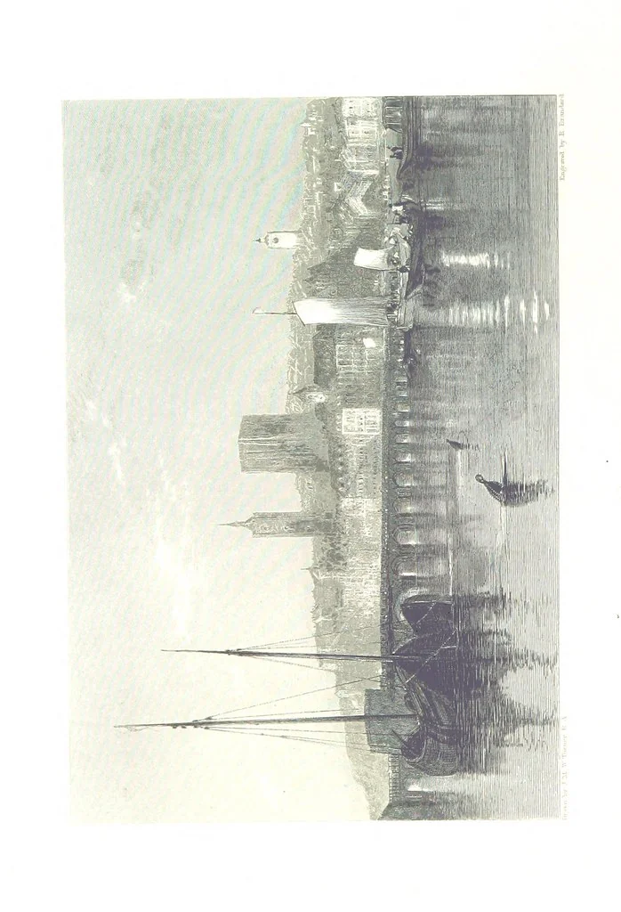 An illustration from Turner's Rivers of France, with an introduction by John Ruskin. A series of ... steel engravings, ... described by L. Ritchie. With a biography of the artists by A. A. Watts, 1887, leaf 88