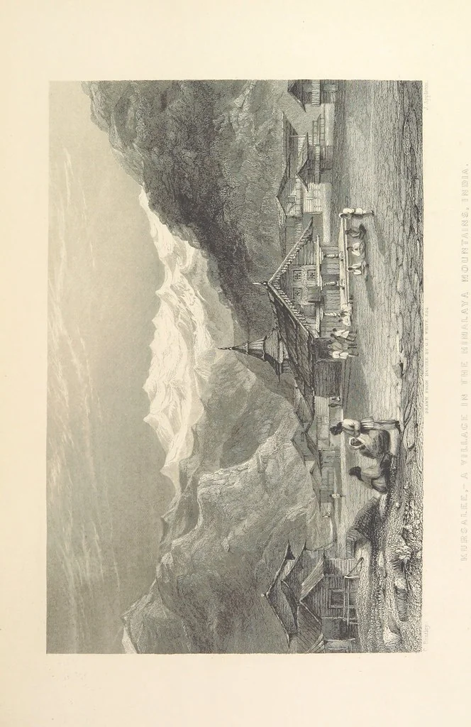 An illustration from Hindostan; its landscapes, palaces, temples, tombs; the shores of the Red Sea; and the ... scenery of the Himalaya Mountains, illustrated in a series of views. With descriptions by E. Roberts, 1850, leaf 121