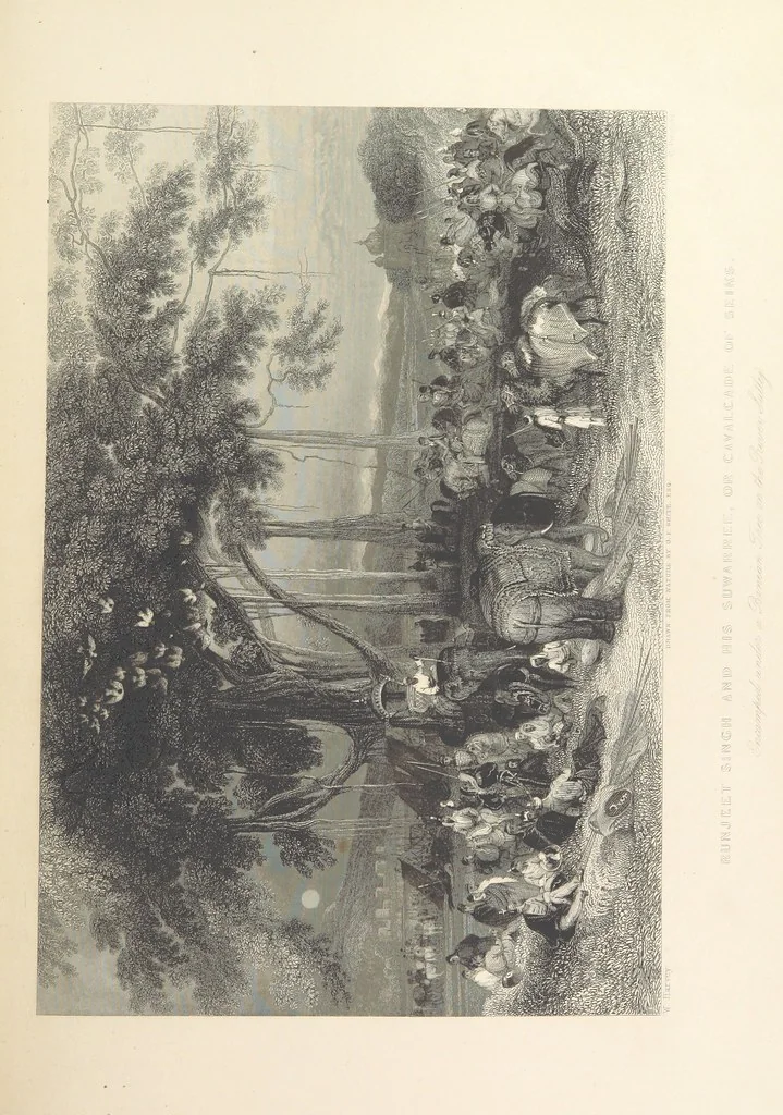 An illustration from Hindostan; its landscapes, palaces, temples, tombs; the shores of the Red Sea; and the ... scenery of the Himalaya Mountains, illustrated in a series of views. With descriptions by E. Roberts, 1850, leaf 151
