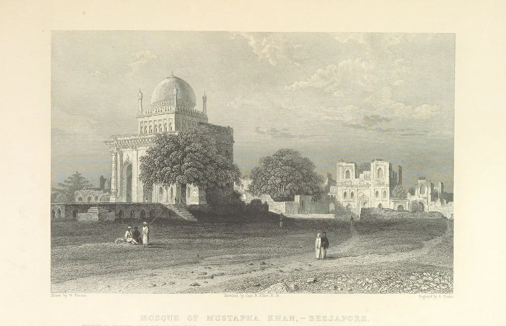 An illustration from Hindostan; its landscapes, palaces, temples, tombs; the shores of the Red Sea; and the ... scenery of the Himalaya Mountains, illustrated in a series of views. With descriptions by E. Roberts, 1850, leaf 165
