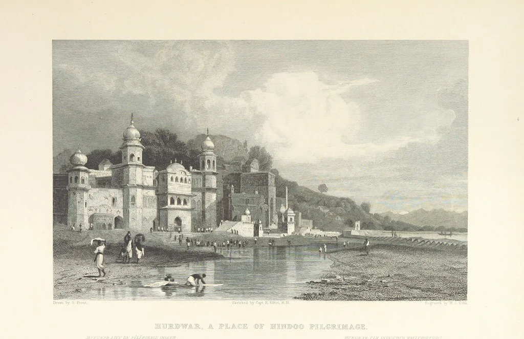 An illustration from Hindostan; its landscapes, palaces, temples, tombs; the shores of the Red Sea; and the ... scenery of the Himalaya Mountains, illustrated in a series of views. With descriptions by E. Roberts, 1850, leaf 183