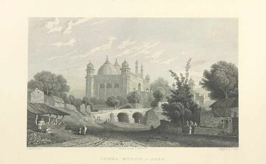 An illustration from Hindostan; its landscapes, palaces, temples, tombs; the shores of the Red Sea; and the ... scenery of the Himalaya Mountains, illustrated in a series of views. With descriptions by E. Roberts, 1850, leaf 222