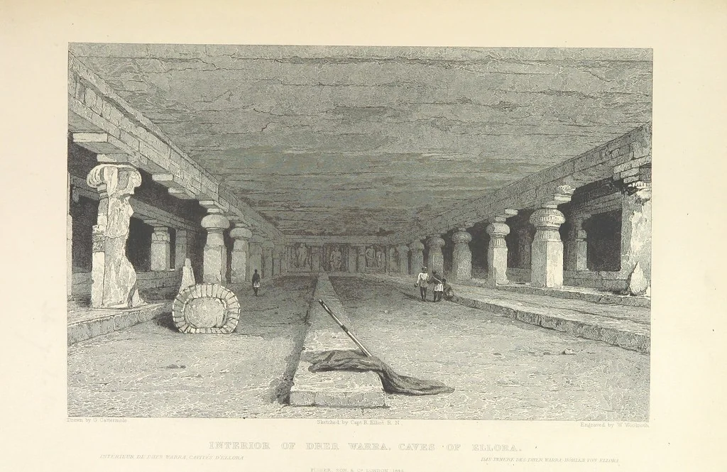 An illustration from Hindostan; its landscapes, palaces, temples, tombs; the shores of the Red Sea; and the ... scenery of the Himalaya Mountains, illustrated in a series of views. With descriptions by E. Roberts, 1850, leaf 231