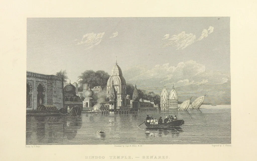 An illustration from Hindostan; its landscapes, palaces, temples, tombs; the shores of the Red Sea; and the ... scenery of the Himalaya Mountains, illustrated in a series of views. With descriptions by E. Roberts, 1850, leaf 236