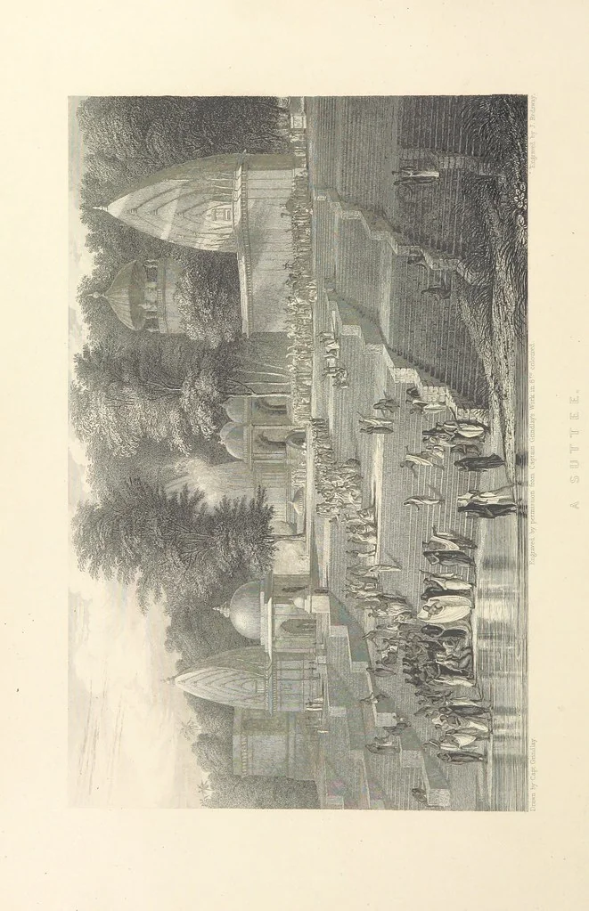 An illustration from Hindostan; its landscapes, palaces, temples, tombs; the shores of the Red Sea; and the ... scenery of the Himalaya Mountains, illustrated in a series of views. With descriptions by E. Roberts, 1850, leaf 256