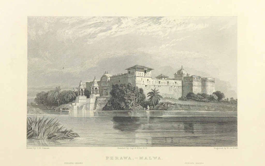 An illustration from Hindostan; its landscapes, palaces, temples, tombs; the shores of the Red Sea; and the ... scenery of the Himalaya Mountains, illustrated in a series of views. With descriptions by E. Roberts, 1850, leaf 276