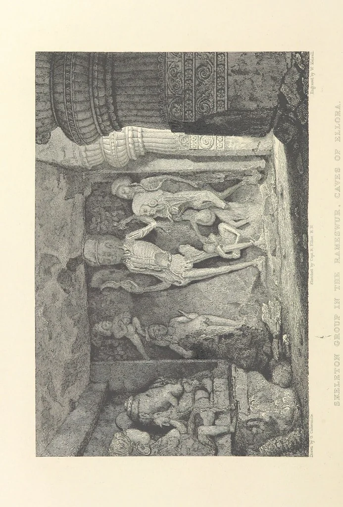 An illustration from Hindostan; its landscapes, palaces, temples, tombs; the shores of the Red Sea; and the ... scenery of the Himalaya Mountains, illustrated in a series of views. With descriptions by E. Roberts, 1850, leaf 300