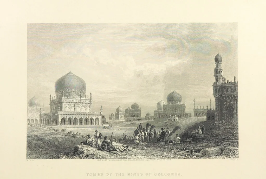 An illustration from Hindostan; its landscapes, palaces, temples, tombs; the shores of the Red Sea; and the ... scenery of the Himalaya Mountains, illustrated in a series of views. With descriptions by E. Roberts, 1850, leaf 304