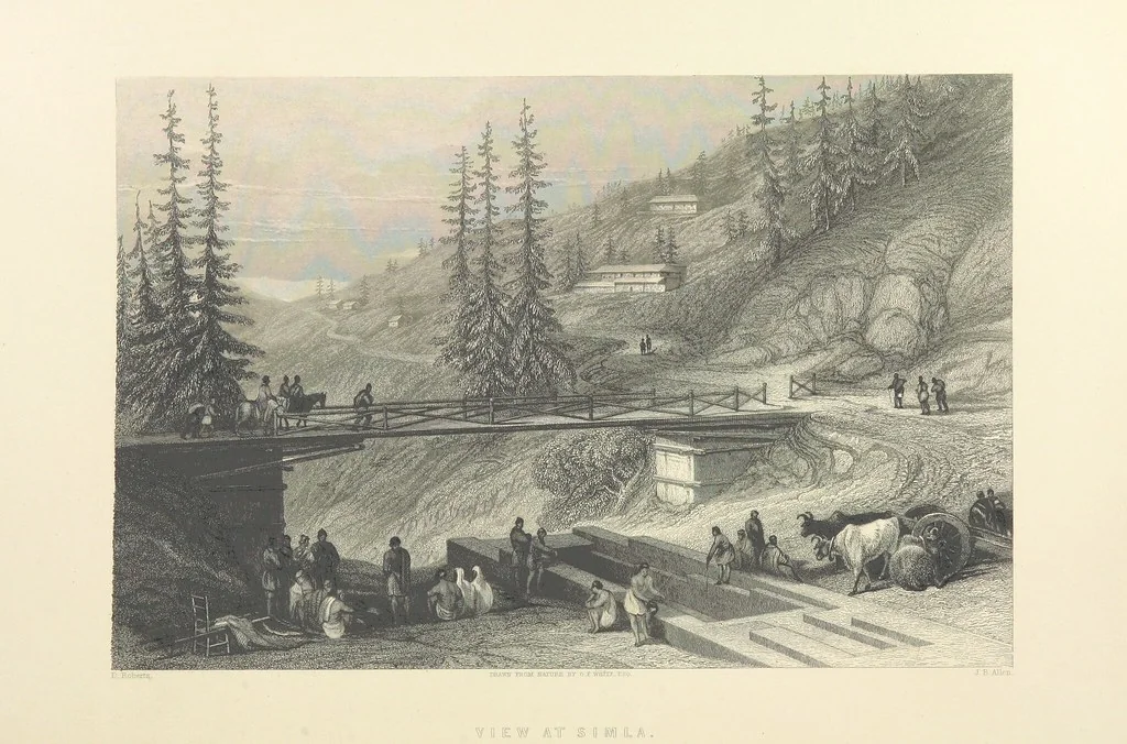An illustration from Hindostan; its landscapes, palaces, temples, tombs; the shores of the Red Sea; and the ... scenery of the Himalaya Mountains, illustrated in a series of views. With descriptions by E. Roberts, 1850, leaf 320