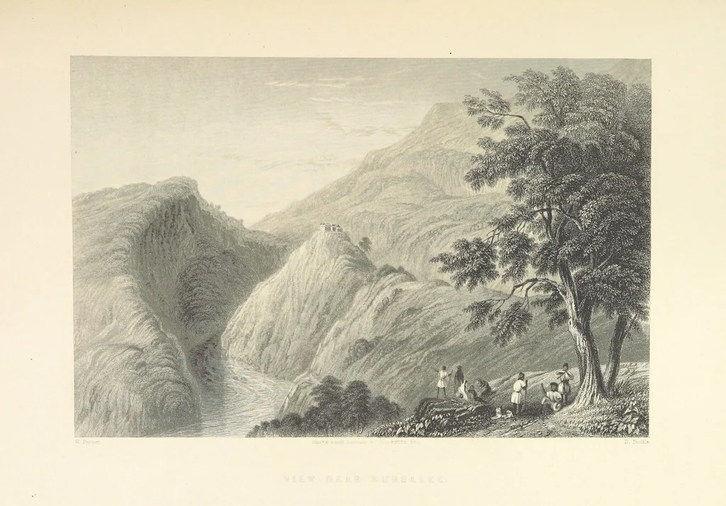 An illustration from Hindostan; its landscapes, palaces, temples, tombs; the shores of the Red Sea; and the ... scenery of the Himalaya Mountains, illustrated in a series of views. With descriptions by E. Roberts, 1850, leaf 339