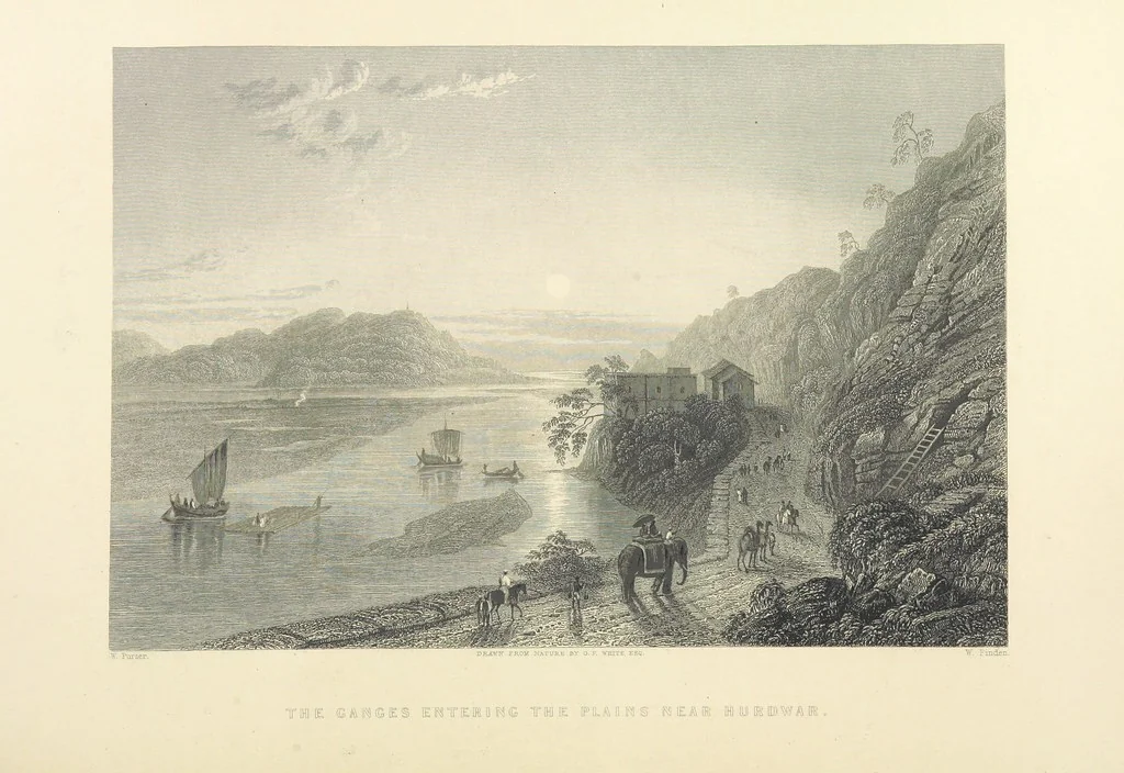 An illustration from Hindostan; its landscapes, palaces, temples, tombs; the shores of the Red Sea; and the ... scenery of the Himalaya Mountains, illustrated in a series of views. With descriptions by E. Roberts, 1850, leaf 354
