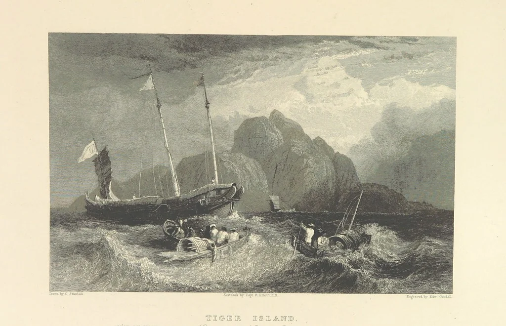 An illustration from Hindostan; its landscapes, palaces, temples, tombs; the shores of the Red Sea; and the ... scenery of the Himalaya Mountains, illustrated in a series of views. With descriptions by E. Roberts, 1850, leaf 379