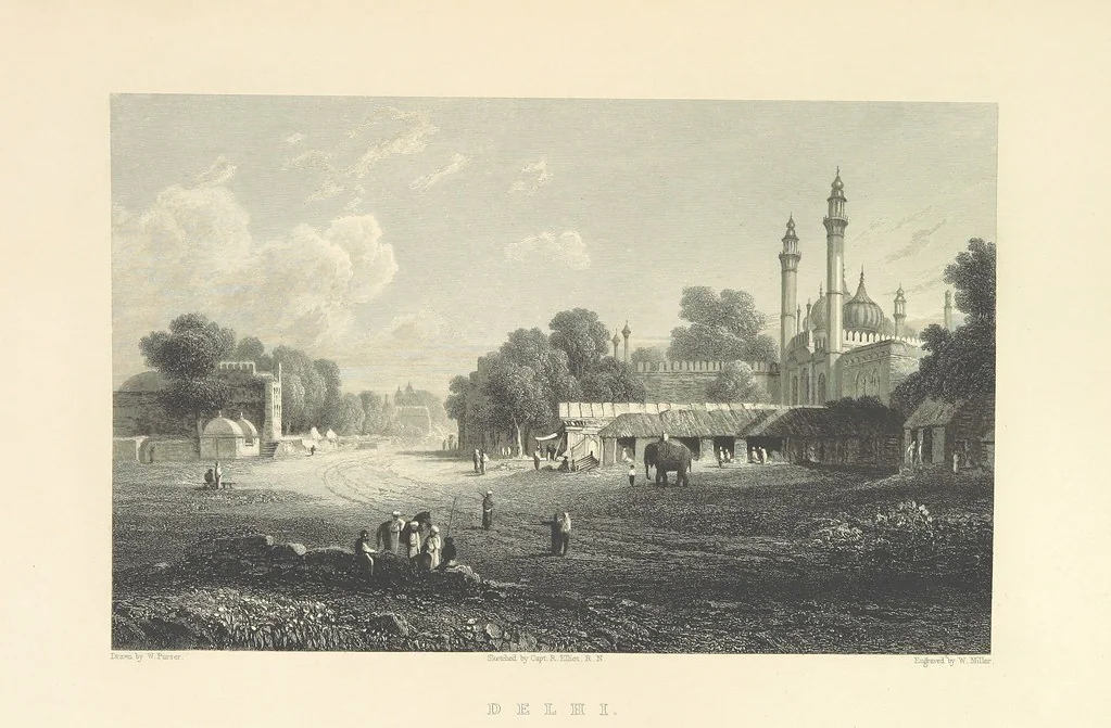An illustration from Hindostan; its landscapes, palaces, temples, tombs; the shores of the Red Sea; and the ... scenery of the Himalaya Mountains, illustrated in a series of views. With descriptions by E. Roberts, 1850, leaf 383