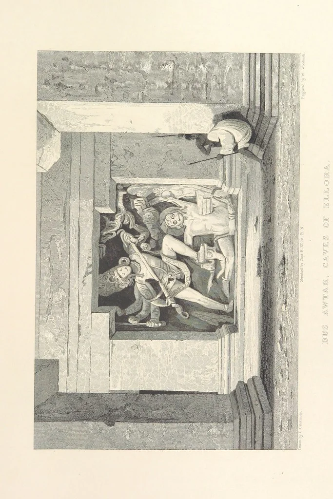 An illustration from Hindostan; its landscapes, palaces, temples, tombs; the shores of the Red Sea; and the ... scenery of the Himalaya Mountains, illustrated in a series of views. With descriptions by E. Roberts, 1850, leaf 407