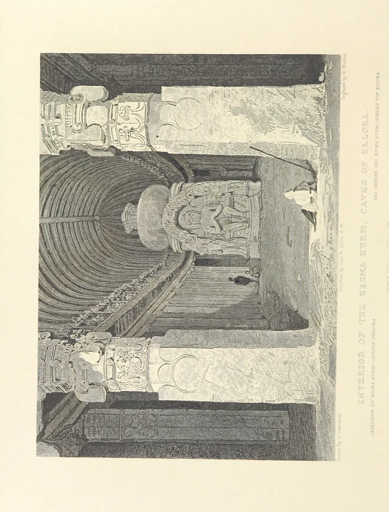 An illustration from Hindostan; its landscapes, palaces, temples, tombs; the shores of the Red Sea; and the ... scenery of the Himalaya Mountains, illustrated in a series of views. With descriptions by E. Roberts, 1850, leaf 422