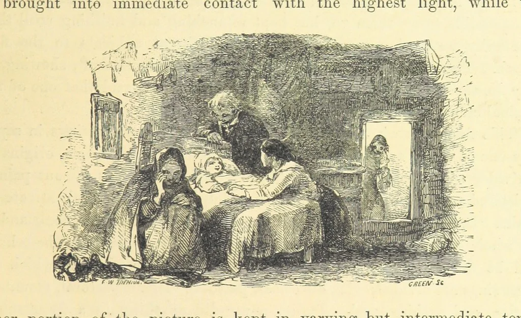 An illustration from Pictorial Effect in Photography: being hints on composition and chiaroscuro for photographers. To which is added a chapter on combination painting, 1869, leaf 163