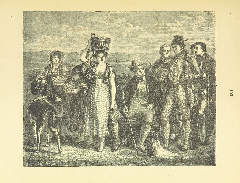 An illustration from Pictorial Effect in Photography: being hints on composition and chiaroscuro for photographers. To which is added a chapter on combination painting, 1869, leaf 173