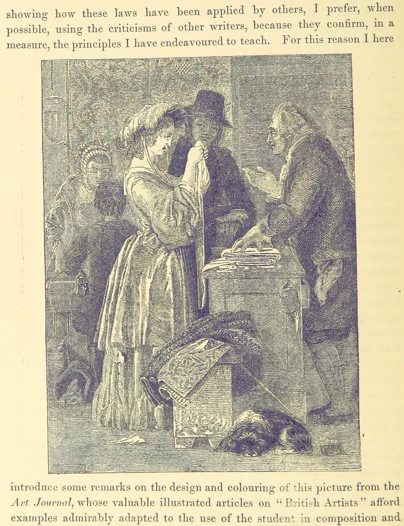 An illustration from Pictorial Effect in Photography: being hints on composition and chiaroscuro for photographers. To which is added a chapter on combination painting, 1869, leaf 182