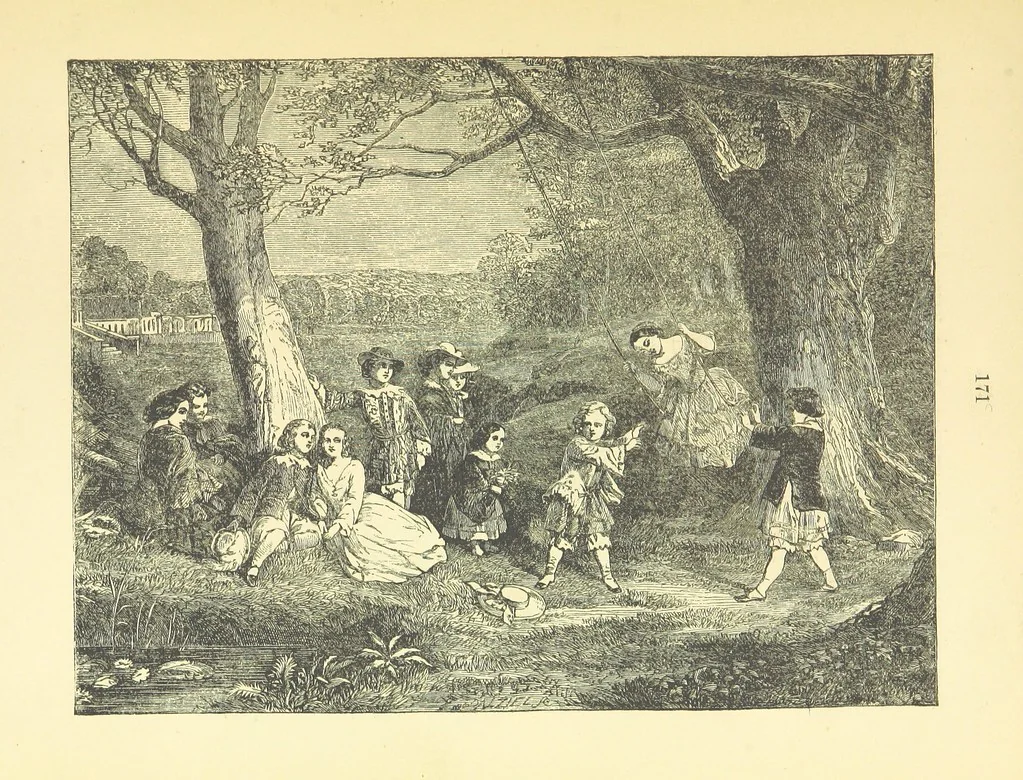 An illustration from Pictorial Effect in Photography: being hints on composition and chiaroscuro for photographers. To which is added a chapter on combination painting, 1869, leaf 185