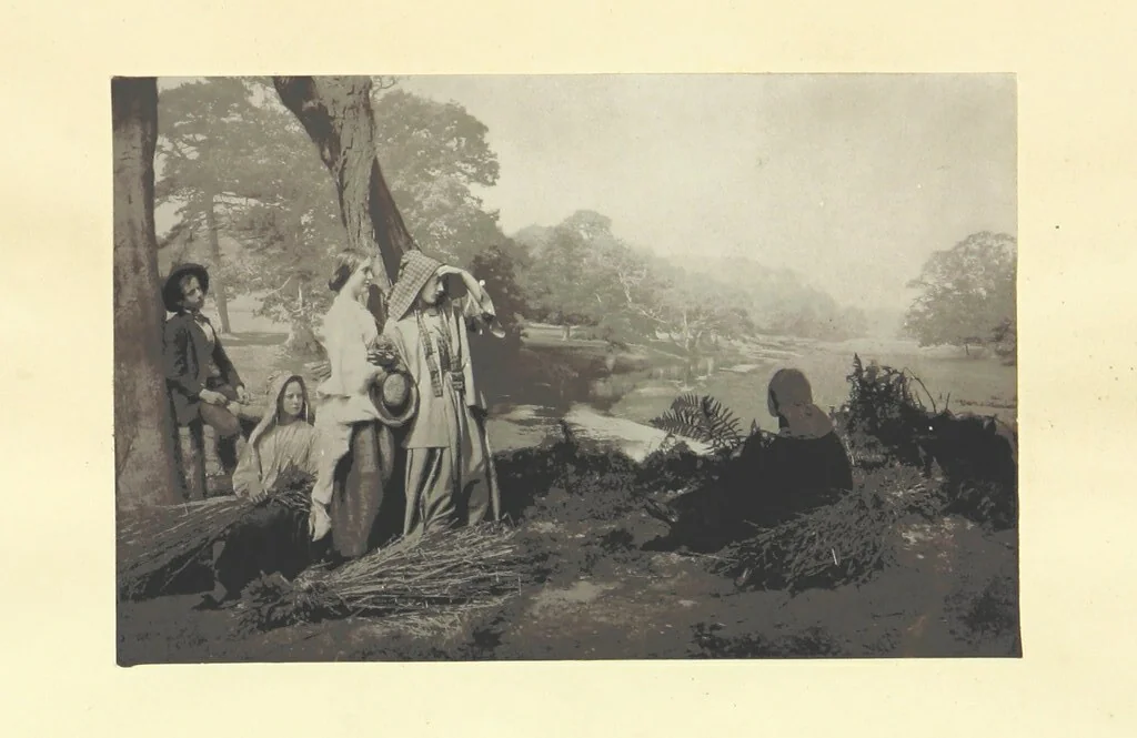 An illustration from Pictorial Effect in Photography: being hints on composition and chiaroscuro for photographers. To which is added a chapter on combination painting, 1869, leaf 211