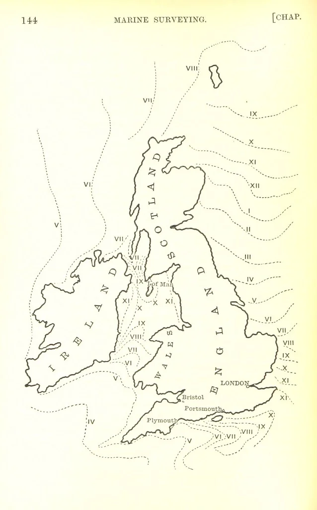 An illustration from Elements of Marine Surveying ... Second edition ... enlarged, 1894, leaf 160