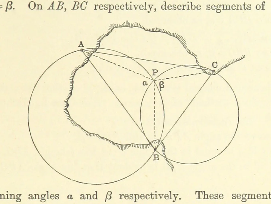 An illustration from A Treatise on Marine Surveying: prepared for the use of younger Naval Officers, etc, 1882, leaf 81