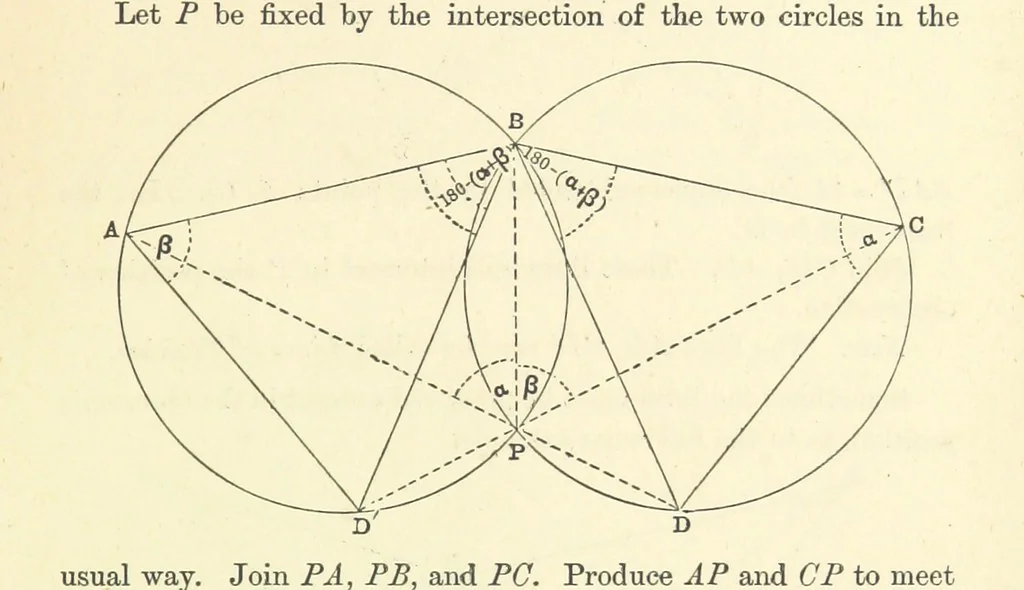 An illustration from A Treatise on Marine Surveying: prepared for the use of younger Naval Officers, etc, 1882, leaf 85