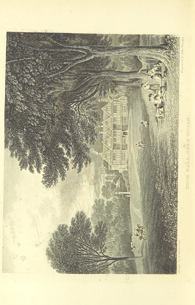An illustration from Traditions of Lancashire ... Illustrated ... Fourth edition, 1879, leaf 438