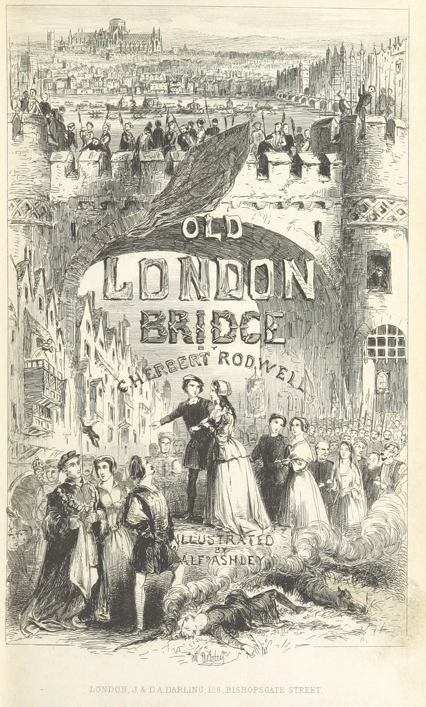 An illustration from Old London Bridge, a romance of the sixteenth century. Illustrated by A. Ashley, 1848, leaf 11