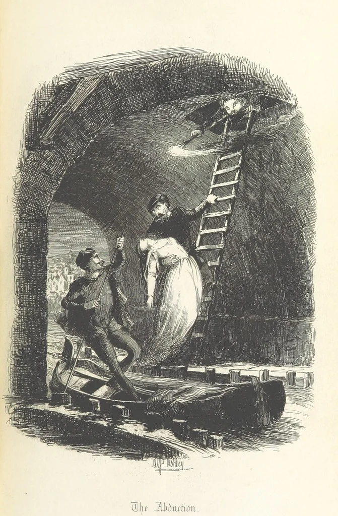 An illustration from Old London Bridge, a romance of the sixteenth century. Illustrated by A. Ashley, 1848, leaf 377