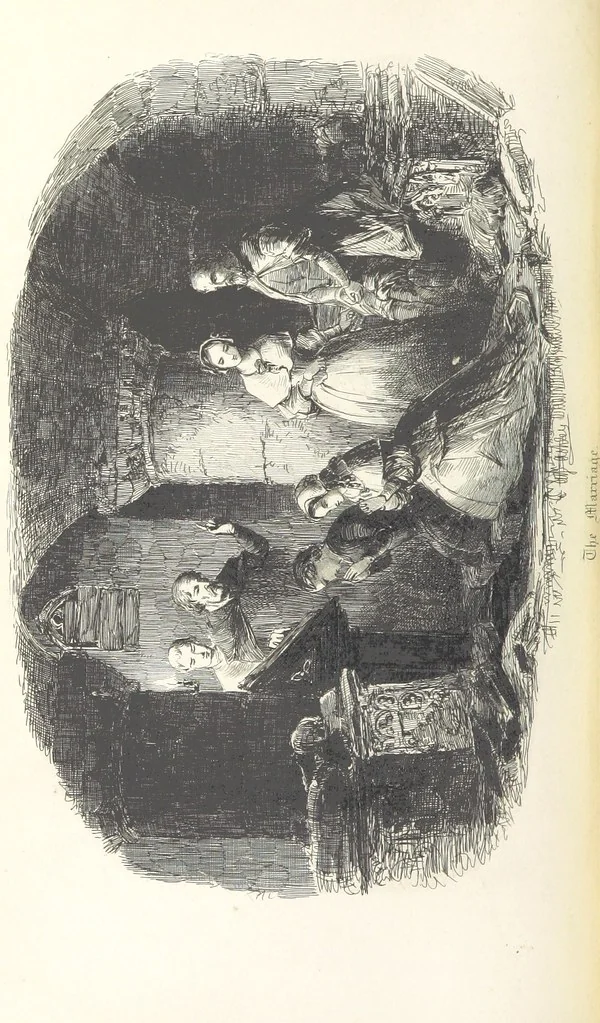 An illustration from Old London Bridge, a romance of the sixteenth century. Illustrated by A. Ashley, 1848, leaf 460