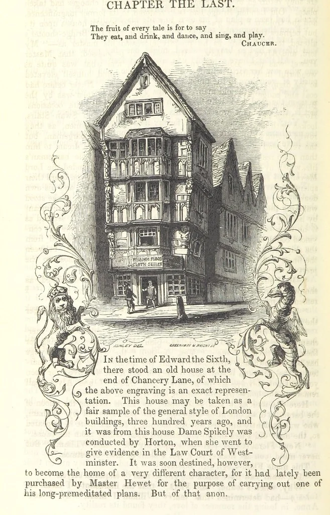 An illustration from Old London Bridge, a romance of the sixteenth century. Illustrated by A. Ashley, 1848, leaf 466