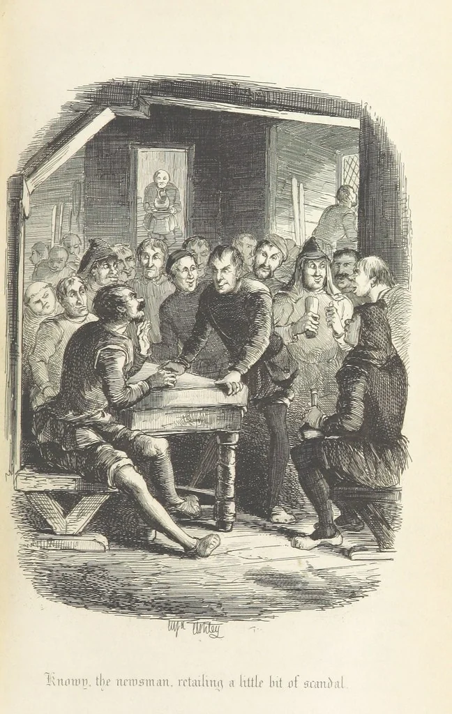 An illustration from Old London Bridge, a romance of the sixteenth century. Illustrated by A. Ashley, 1848, leaf 81