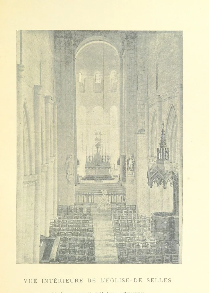 An illustration from Histoire de Selles en Berry et de ses seigneurs, etc, 1899, leaf 321