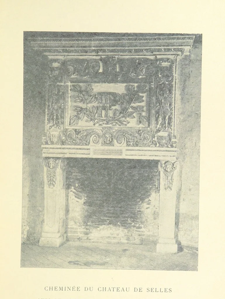 An illustration from Histoire de Selles en Berry et de ses seigneurs, etc, 1899, leaf 343