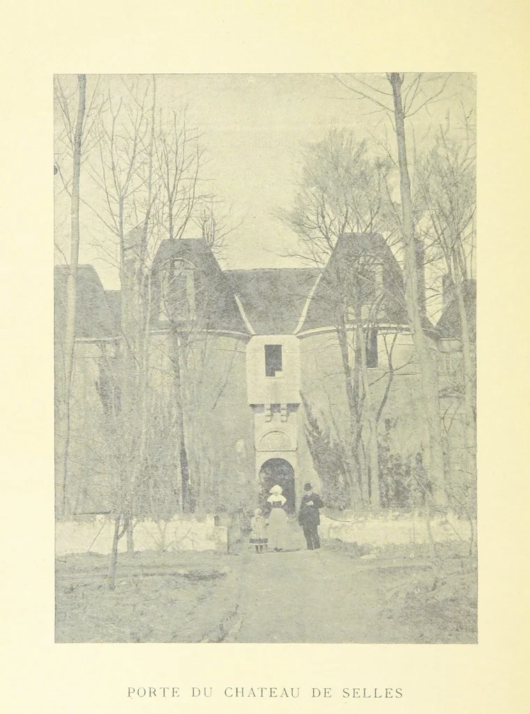 An illustration from Histoire de Selles en Berry et de ses seigneurs, etc, 1899, leaf 382