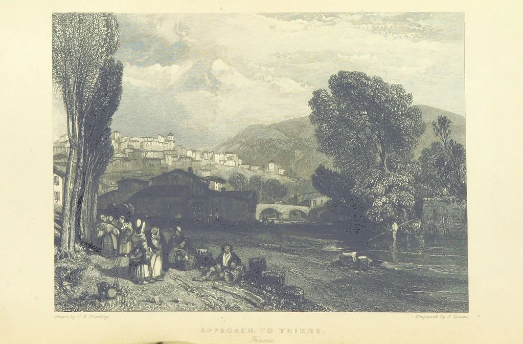 An illustration from The Continental Tourist. Views of Cities and Scenery in Italy, France, and Switzerland. From original drawings by S. Prout, ... and J. D. Harding, with descriptions in English by T. Roscoe, and in French by A. Sosson, 1849, leaf 152