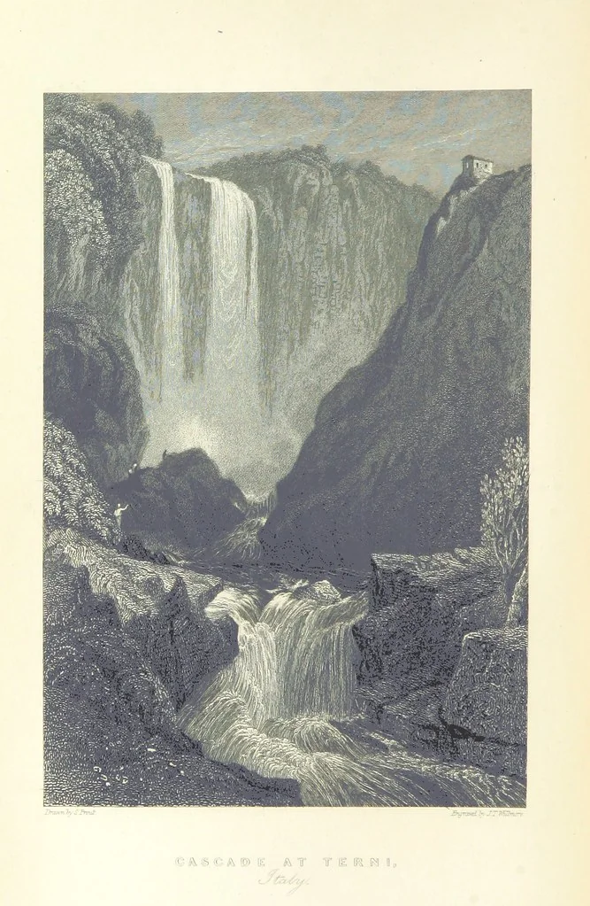 An illustration from The Continental Tourist. Views of Cities and Scenery in Italy, France, and Switzerland. From original drawings by S. Prout, ... and J. D. Harding, with descriptions in English by T. Roscoe, and in French by A. Sosson, 1849, leaf 168