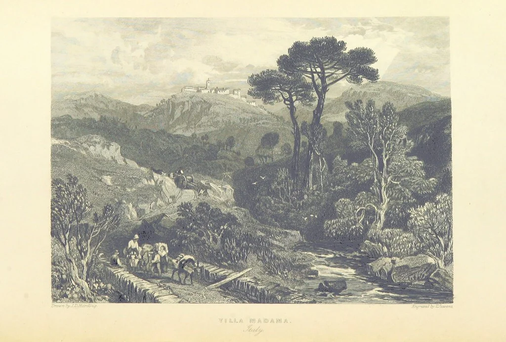 An illustration from The Continental Tourist. Views of Cities and Scenery in Italy, France, and Switzerland. From original drawings by S. Prout, ... and J. D. Harding, with descriptions in English by T. Roscoe, and in French by A. Sosson, 1849, leaf 184