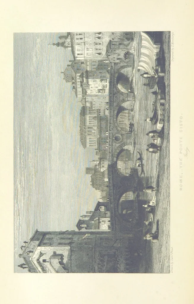 An illustration from The Continental Tourist. Views of Cities and Scenery in Italy, France, and Switzerland. From original drawings by S. Prout, ... and J. D. Harding, with descriptions in English by T. Roscoe, and in French by A. Sosson, 1849, leaf 188