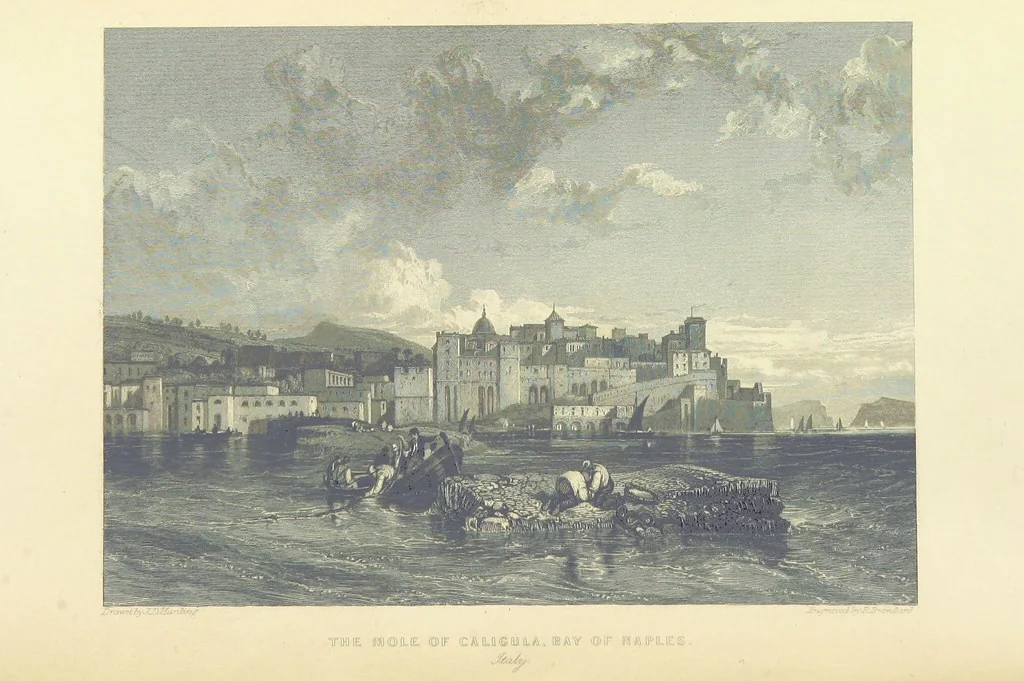 An illustration from The Continental Tourist. Views of Cities and Scenery in Italy, France, and Switzerland. From original drawings by S. Prout, ... and J. D. Harding, with descriptions in English by T. Roscoe, and in French by A. Sosson, 1849, leaf 210