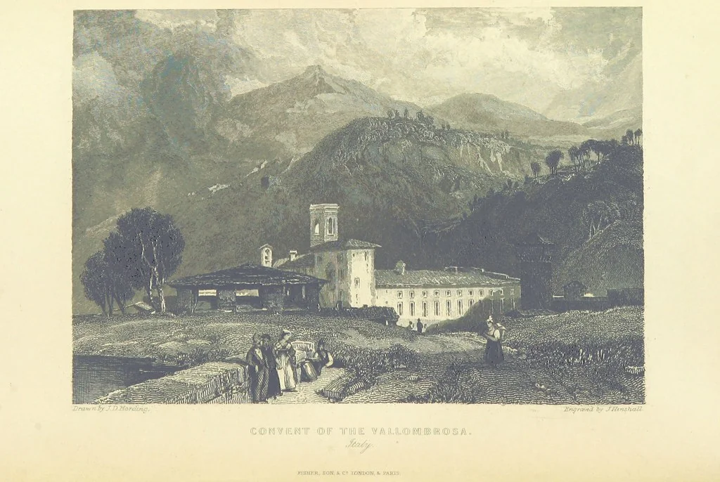 An illustration from The Continental Tourist. Views of Cities and Scenery in Italy, France, and Switzerland. From original drawings by S. Prout, ... and J. D. Harding, with descriptions in English by T. Roscoe, and in French by A. Sosson, 1849, leaf 218