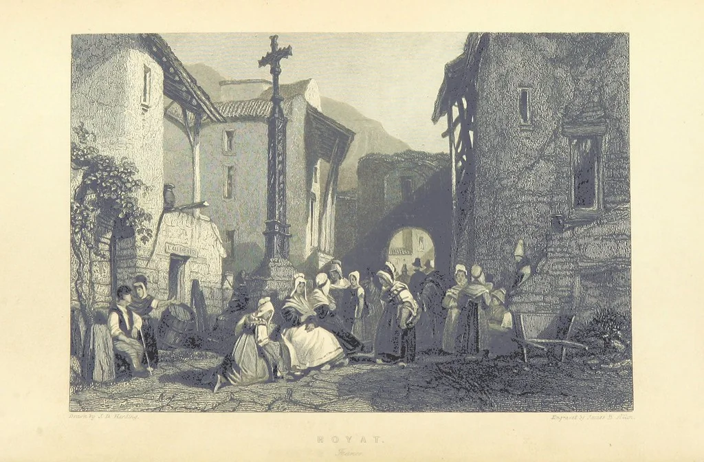 An illustration from The Continental Tourist. Views of Cities and Scenery in Italy, France, and Switzerland. From original drawings by S. Prout, ... and J. D. Harding, with descriptions in English by T. Roscoe, and in French by A. Sosson, 1849, leaf 22